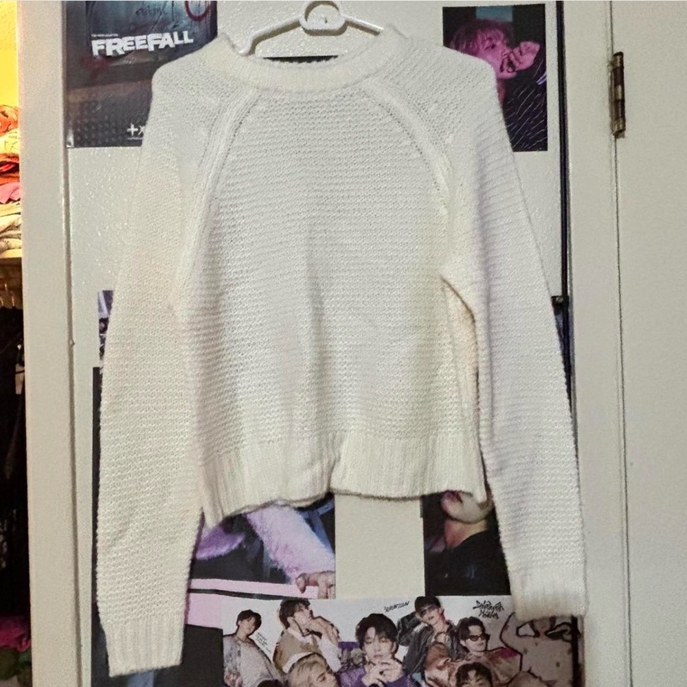 a new day Cream Crew Neck Sweater